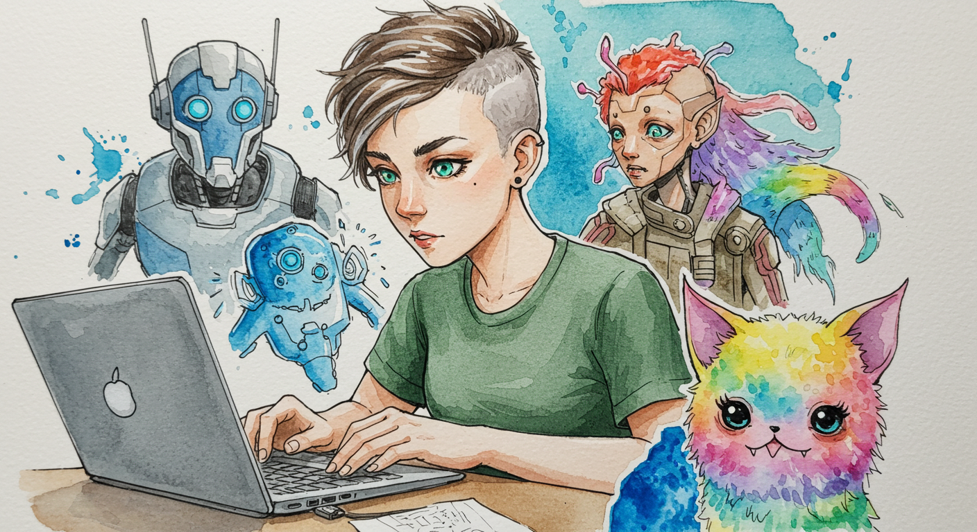 Creative Writing Sketch 05 - generated by David Quitmeyer