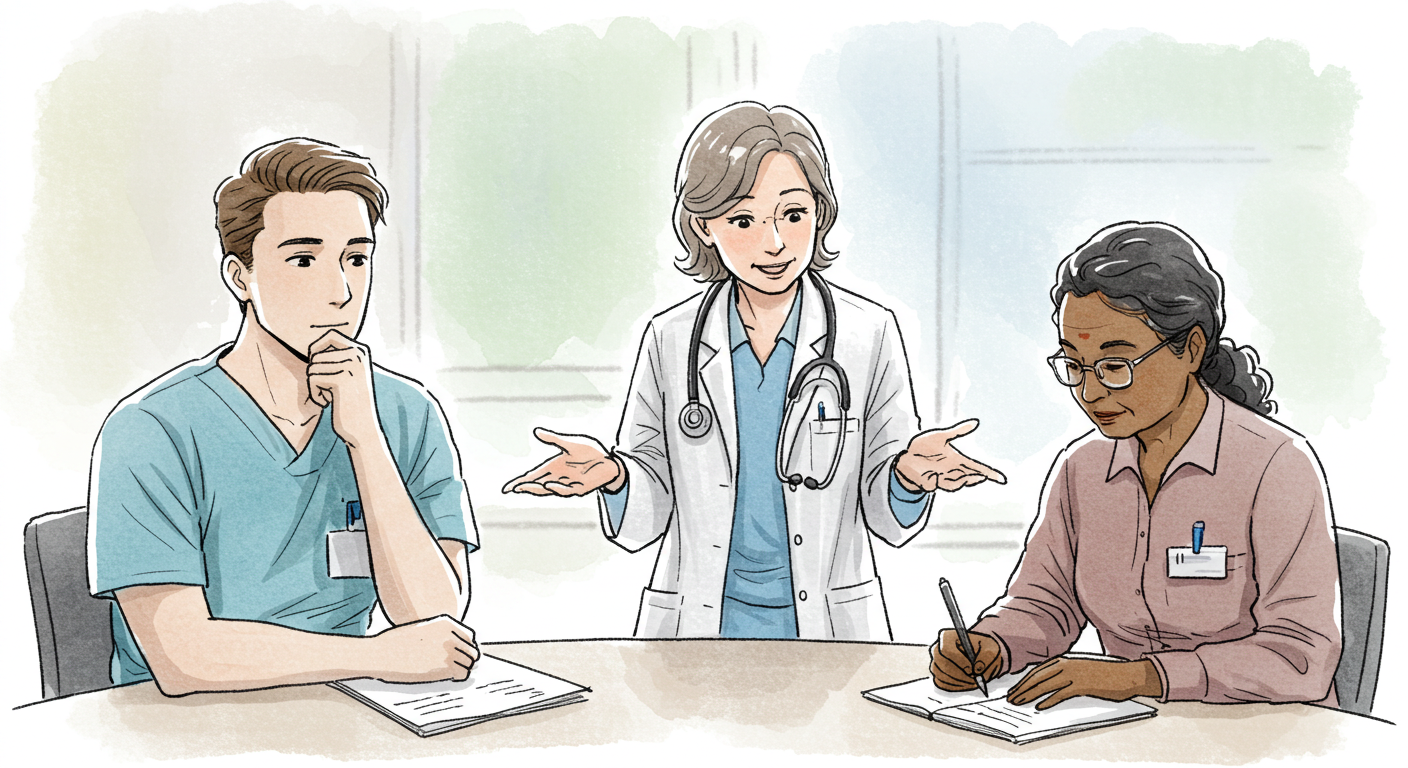 Healthcare Leadership Sketch 09 - generated by David Quitmeyer