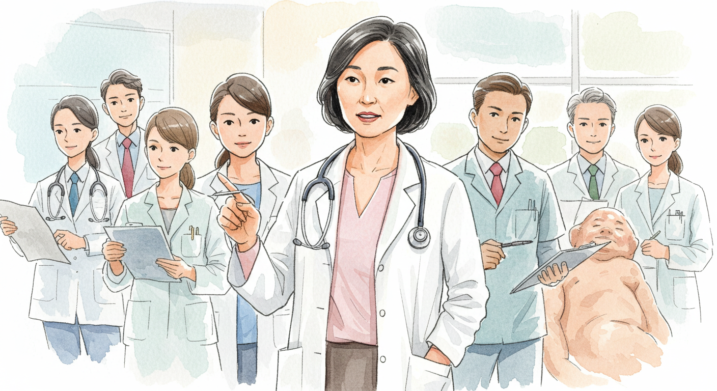 Healthcare Leadership Sketch 09 - generated by David Quitmeyer