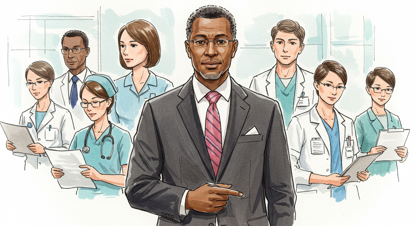 Healthcare Leadership Sketch 13 - generated by David Quitmeyer